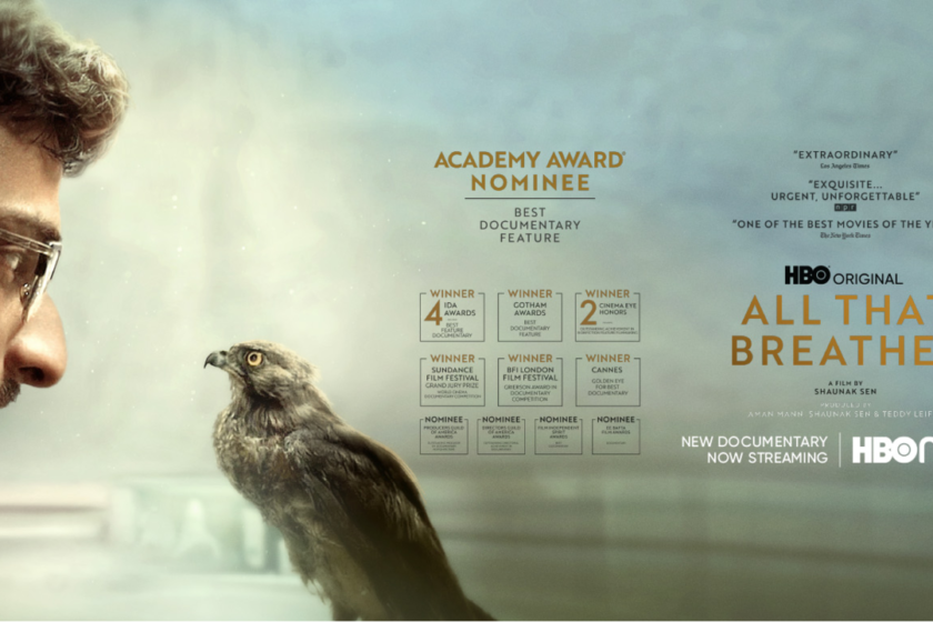 Документалният филм на HBO Всичко, което диша, номиниран за Оскар за най-добър документален игрален филм, дебютира на 8 февруари в HBO Max